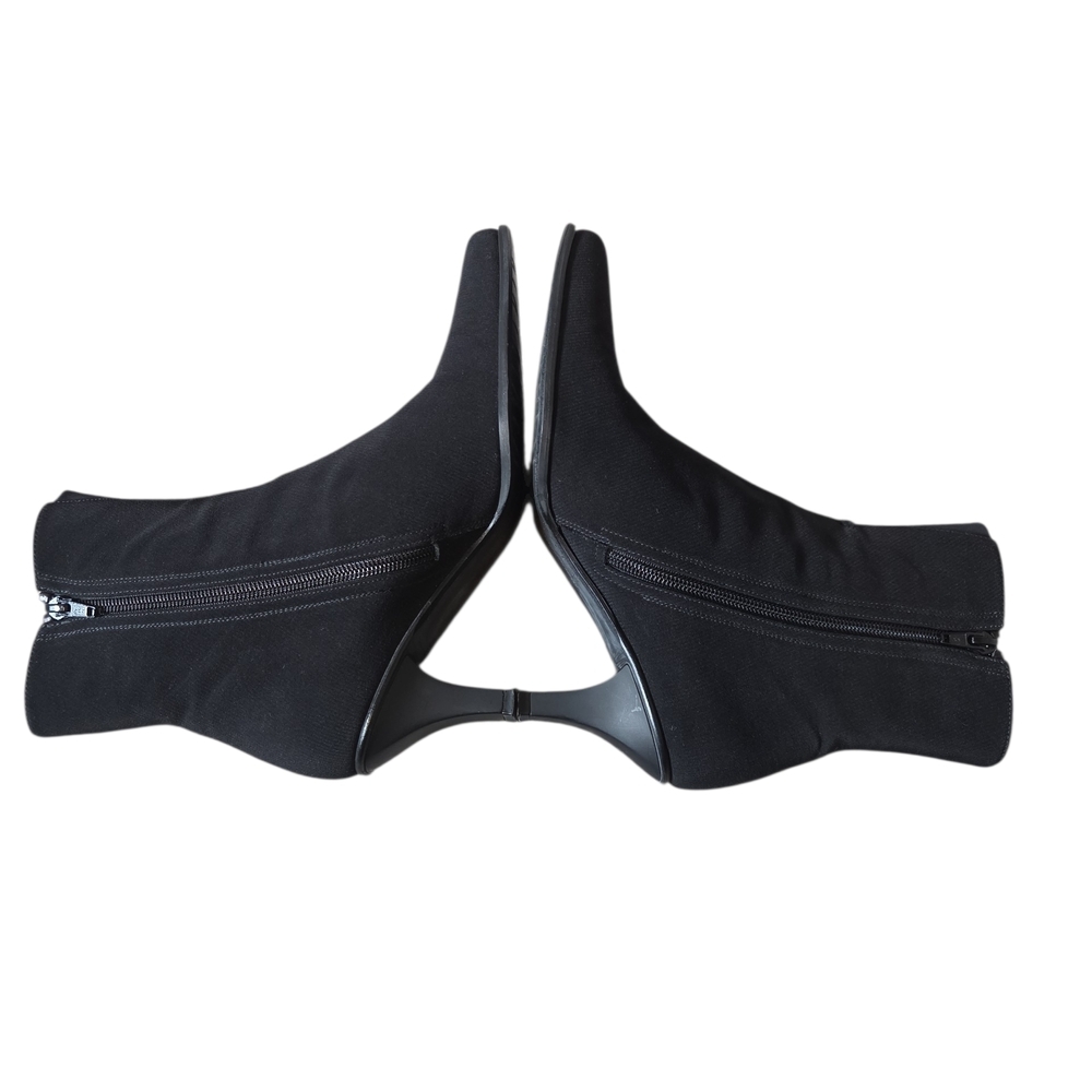 Stuart Weitzman Gore-Tex Black Heeled Boots 7.5 - Picture 7 of 16